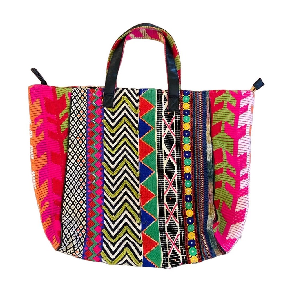 Lovestitch Multicolor Patterned Tote Bag